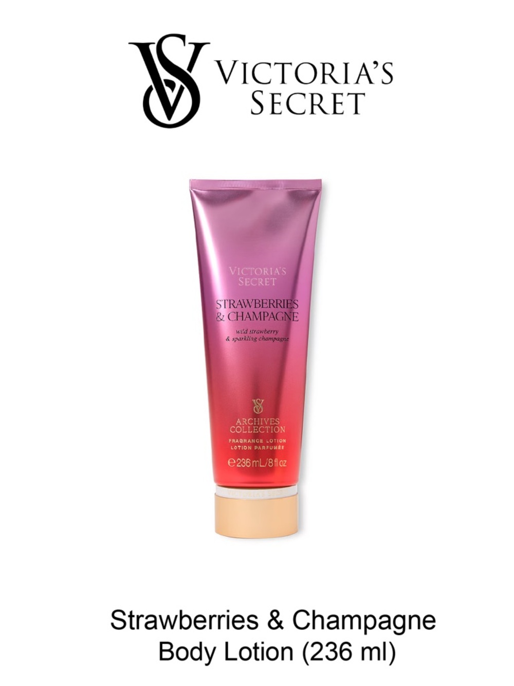 Victoria's Secret Strawberries & Champagne Lotion Archives Collection NWT